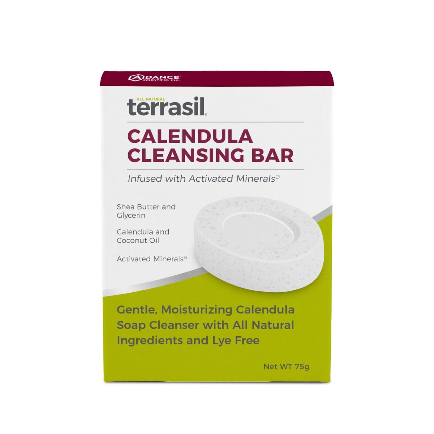 terrasil Calendula Soap Bar Relief for Irritated Itchy Skin Sensitive Skin Sores Hives AntiItch Soap Natural Gentle for Adults Kids Dermatologist Tested Hypoallergenic Approved 75g