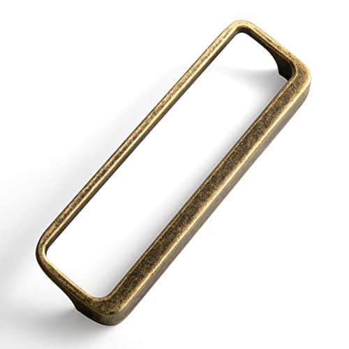 Goo-Ki Antique Brass Cabinet Pulls with Hole Center 5''(128MM),Retro Zinc Alloy Drawer Pulls for Drawer,Wardrobe,Cupboard,6 Pack