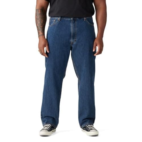 Levi's Men's 505 Regular Fit Jeans (Also Available in Big & Tall), Dark Stonewash, 33W x 30L