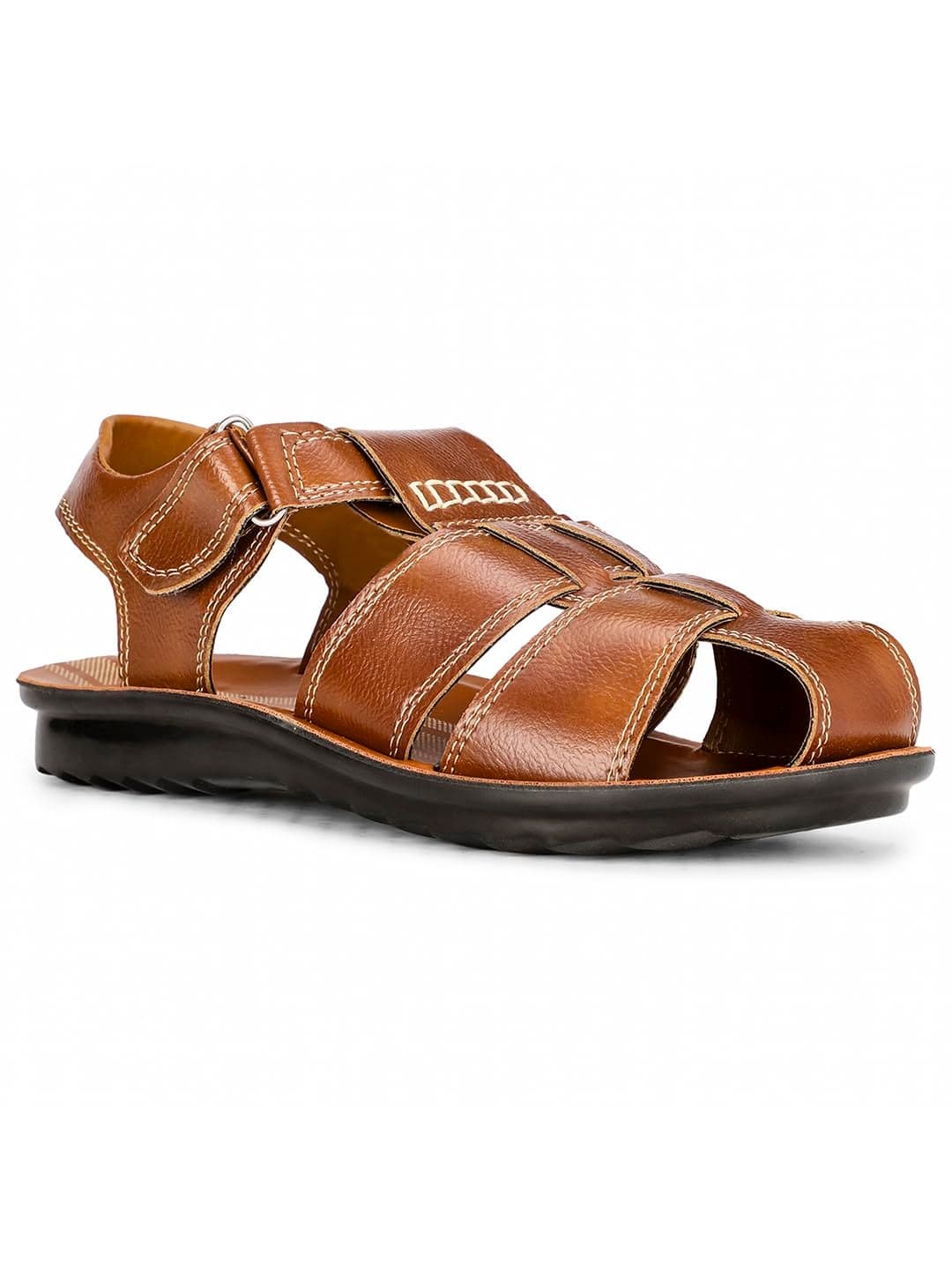 Bata Panther Sd Men's Tan Sandals - 9 UK (8613288)