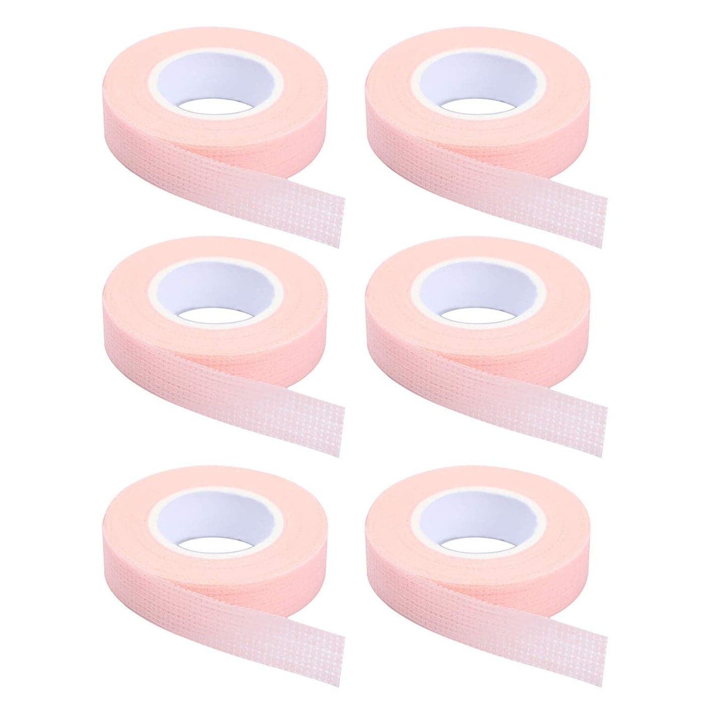 6 Rolls Eyelash TapeAdhesive Fabric Eyelash Extension TapeBreathable Micropore Fabric Tape for Eyelash Extension Supplies9 m10 Yard Each Roll Pink