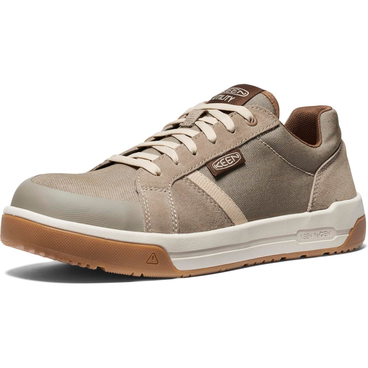 KEEN Utility Mens Kentlowct P Work Sneakers BrindleGum 10 Wide US