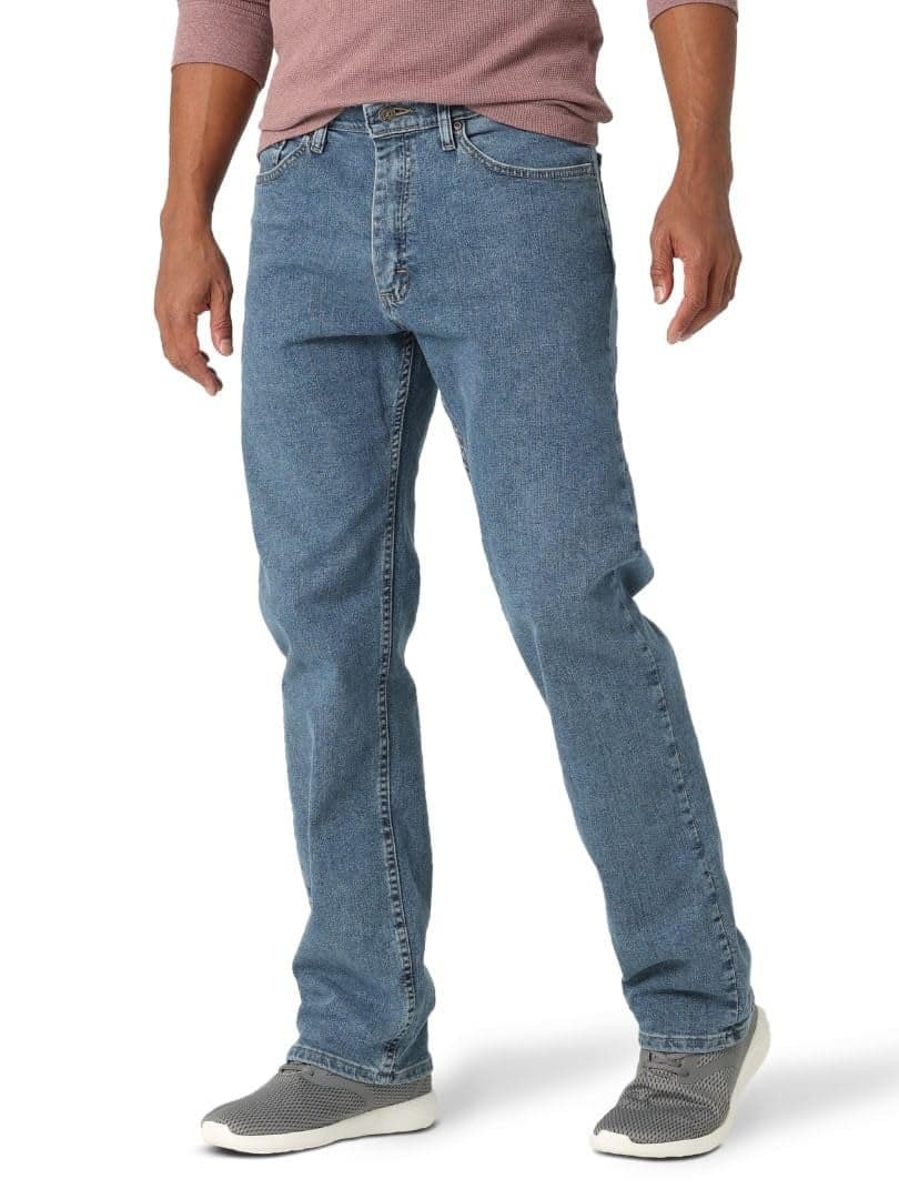 Authentics Comfort Flex Waist Relaxed Fit Jean light stonewash 44W x 29L