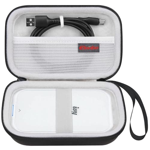Elonbo Carrying Case for Canon Ivy 2/ Canon Ivy Mini Photo Printer, Portable Instant Smartphone Color Print Digital Camera Hard Travel Bag, Wireless Mobile Picture Printer Storage Holder, Black