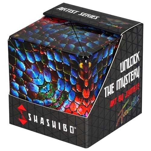 Shashibo Shape Shifting Box STEM Fidget Toy with Ultra Strong Magnets Sensory Puzzle Cube Transforms Into 100 Shapes Easter Basket Stuffers Gift for Kids Teens and Adults The Chameleon