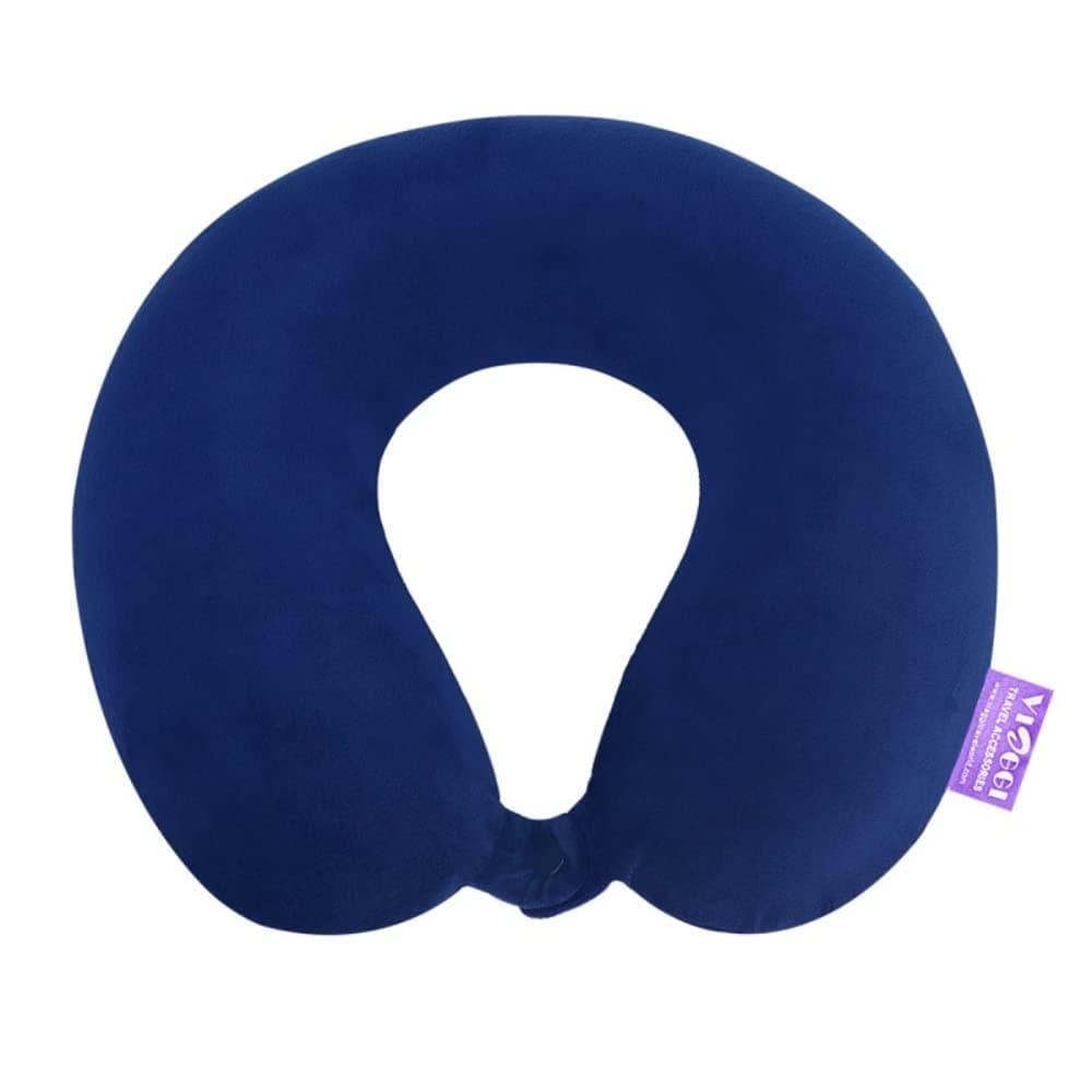Viaggi Navy Blue Memory Foam travel pillow