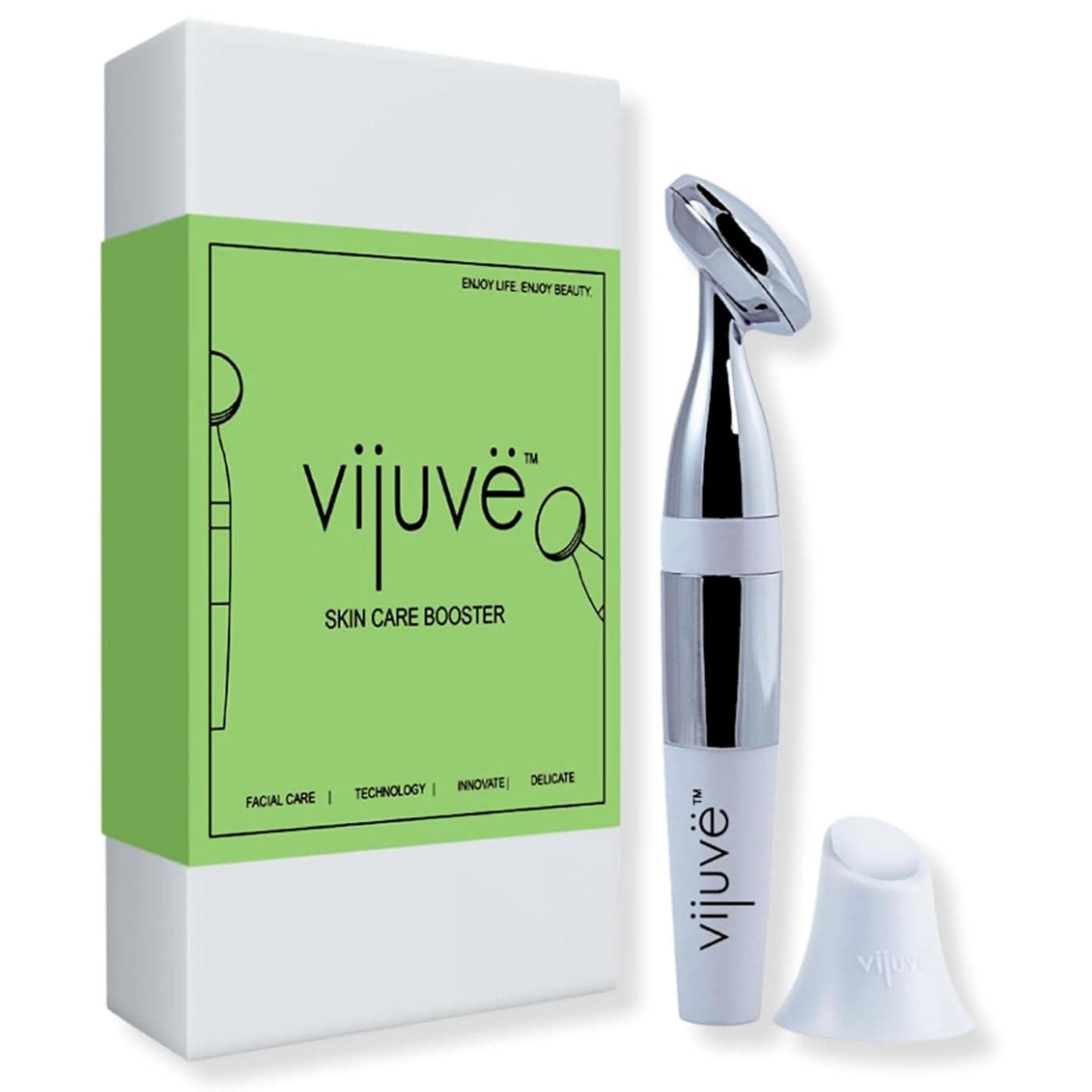VIJUVE Anti Aging Face Massager for Wrinkles Appearance Removal and Facial Skin Tightening Boost Effects of Skin Care Cream Serum Anti Wrinkle Facial Toning Massage Device