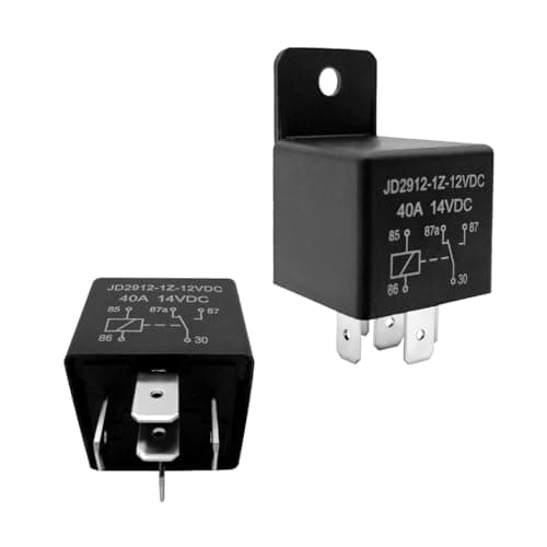 povtii 2 PCS Car Relay 40A 5 Pin 12V Auto Switches and Starters Spst Model JD29121Z12VDC 40A 14VDC Universal Multi Purpose Standard Relay Car Accessories for Motorcycle Boat
