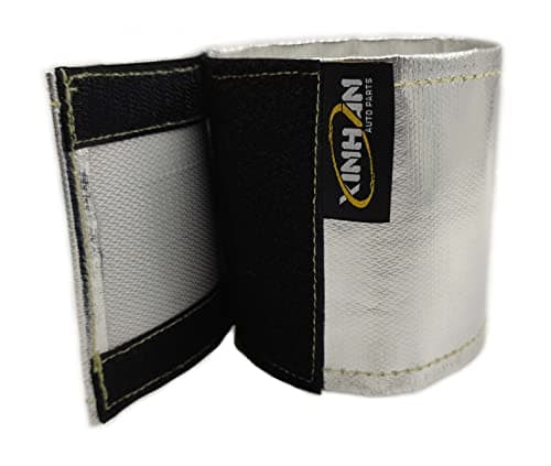 Xinhan Aluminum fiberglass heat shielding Universal Starter heat shield 7 X 24in and 55 x 17in Wrap Self Attaching 55 x 17