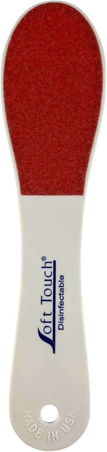 Soft Touch Grinder Foot File Callus Remover Heel Scraper DisinfectableWashable DoubleSided 80120 Grit RedPeach St Tropez Pedicure Tool
