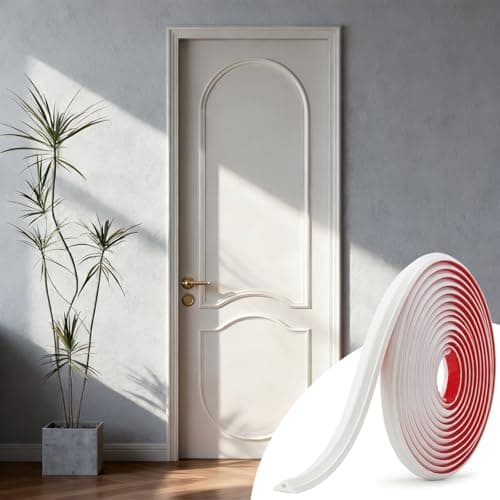 JSIWOTH 20FT Peel and Stick Wall Molding Trim Flexible Self Adhesive Crown Molding, Decorative Wall Trim for Mirror Door Cabinet Frame Border, Easy Install Home DIY, White