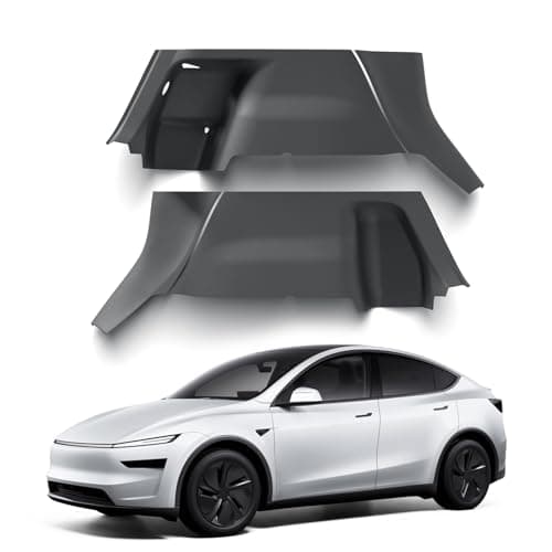 PUOENI 2025 2026 Model Y Juniper Rear Trunk Side Anti-Scratch Mats 4PCS TPE Waterproof Trunk Left & Right Panel Protection Only for Model Y Refresh Juniper (Standard/Premium)-NO for (Performance)