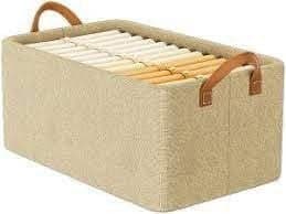 DUNGRANI ENTERPRISE Collapsible Fabric Storage Cubes Organizer with Handles Foldable Storage Baskets for Organizing Toys Books Shelves Closet Large Storage Box with Handles Design 1