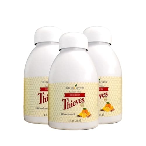 Young Living Thieves Foaming Hand Soap 8 fl oz Natural Hand Soap with Essential Oils Moisturizing Hand Wash Foam Soap for Gentle Daily Use 3 Pack