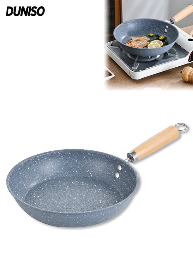 Nonstick Frying Pan,Omelette Frying Pans,Stone Cookware Chef's Pan,Durable and Wear-Resistant,Induction Compatible,Easy to Clean,for Decoction, Stewing, and Boiling,30 Cm