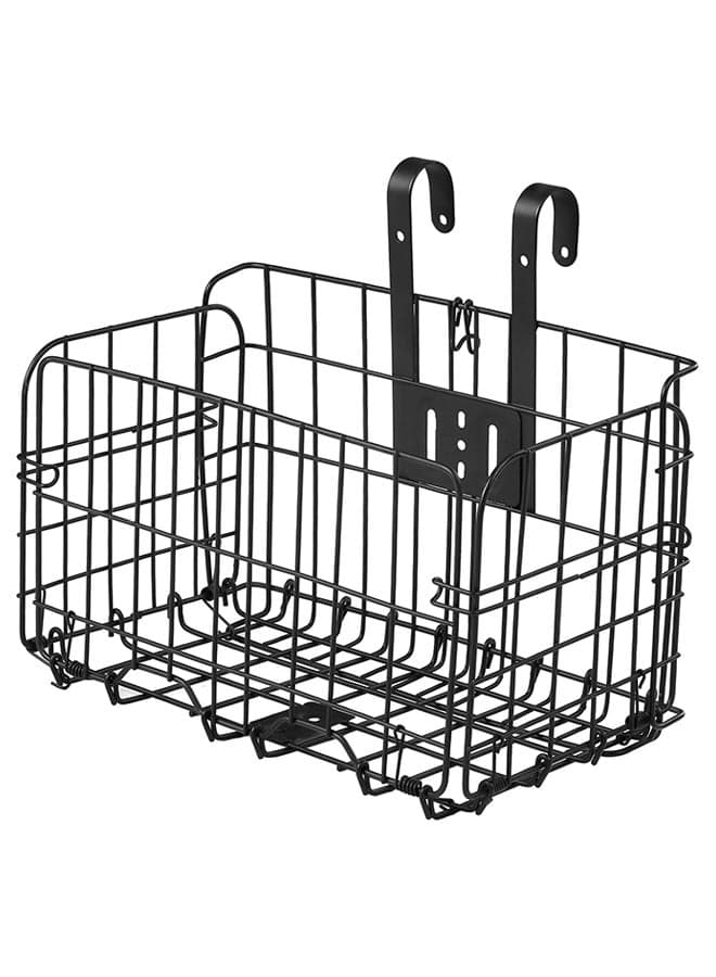 Detachable Steel Wire Bike Handlebar Front Basket