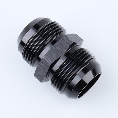 AC PERFORMANCE -16 AN Male Flare to -16 AN Male Coupling Hose Union Fuel Fitting Adapter Aluminum Black