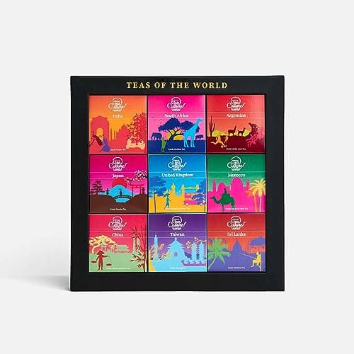 Tea Culture of the World - Teas of the World | 9 International Flavors, 25g Whole Leaf Tea Gift Set | Sencha, Rooibos, Dimbula