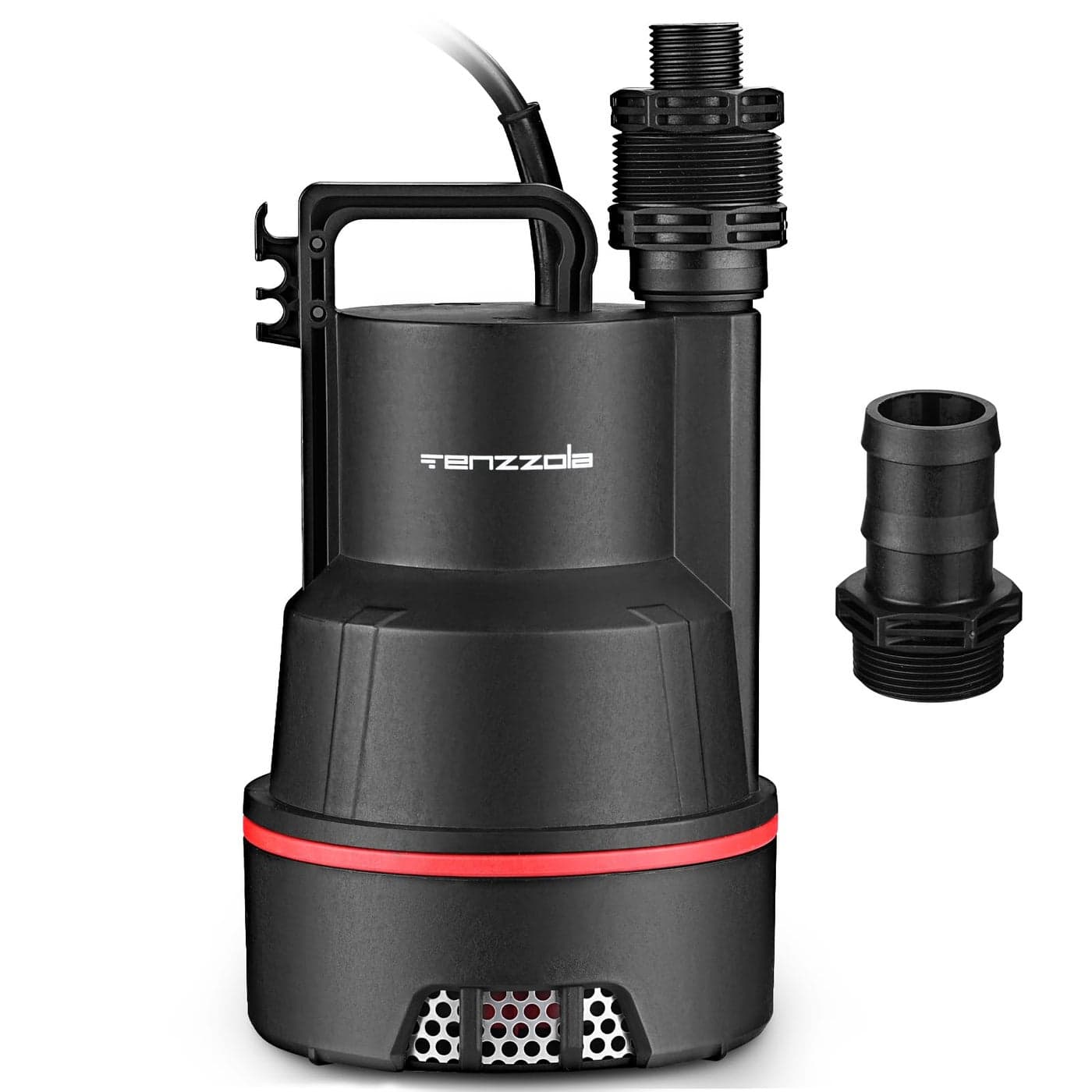 Tenzzola Sump Pump Submersible Utility Water Pump Thermoplastic Portable Electric Water Removal Transfer Pump with 164FT Cord for Swimming Pool Basement Garden Pond Tubs Draining 14 HP