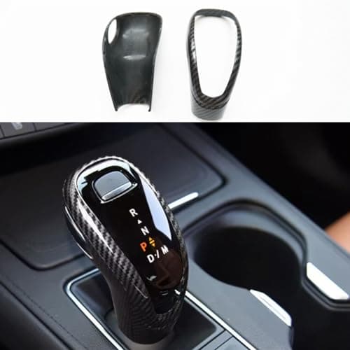 ZiWen Interior Trims Center Gear Shift Knob Cover Accessories for Cadillac XT4 XT5 XT6 CT5 2020-2024 Escalade (Carbon Fiber Print)