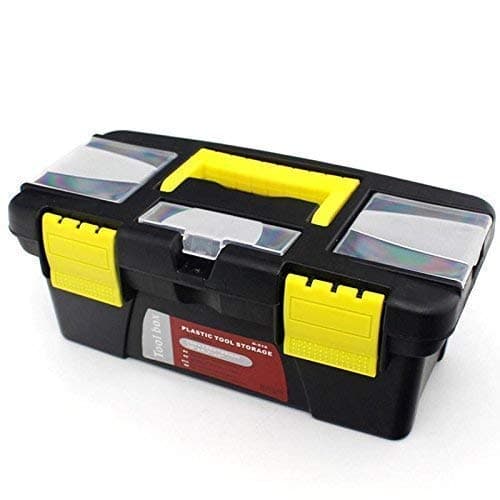 Vroxy Adjustable Mini Hardware Tool Kit Box Organized Plastic Garage Use Screwdriver Wrench tool Stationary Stuff Storage Box 1Pcs