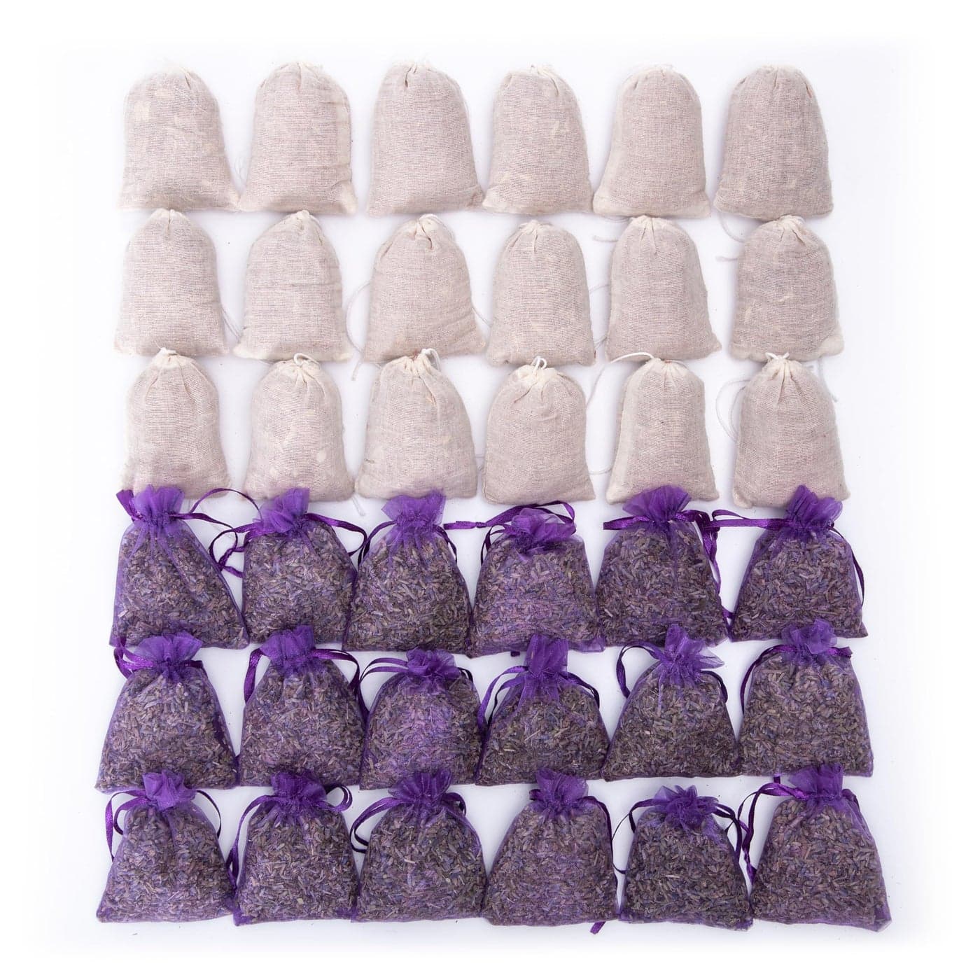 Lavande Sur Terre Pack of 36 Cedar Chips and Lavender Sachets 18 Lavender 18 Cedar Home Fragrance Sachet for Drawers and Closets LVFLC2