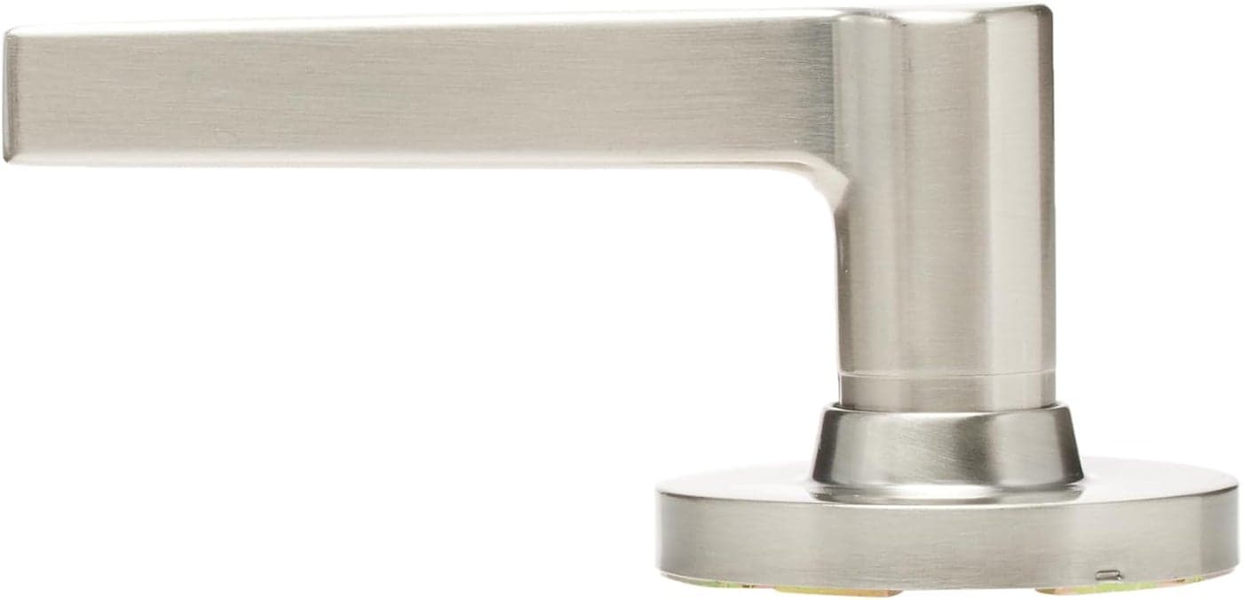 Kwikset Safe Lock Daylon Lever Round Rose Dummy Lock Satin Nickel