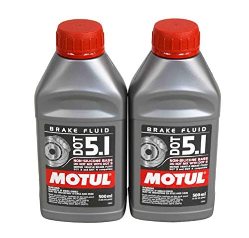 Motul (2 Pack) 100950 100% Synthetic Brake Dot 5.1 Brake Fluid 1/2 Liter or 500 ml
