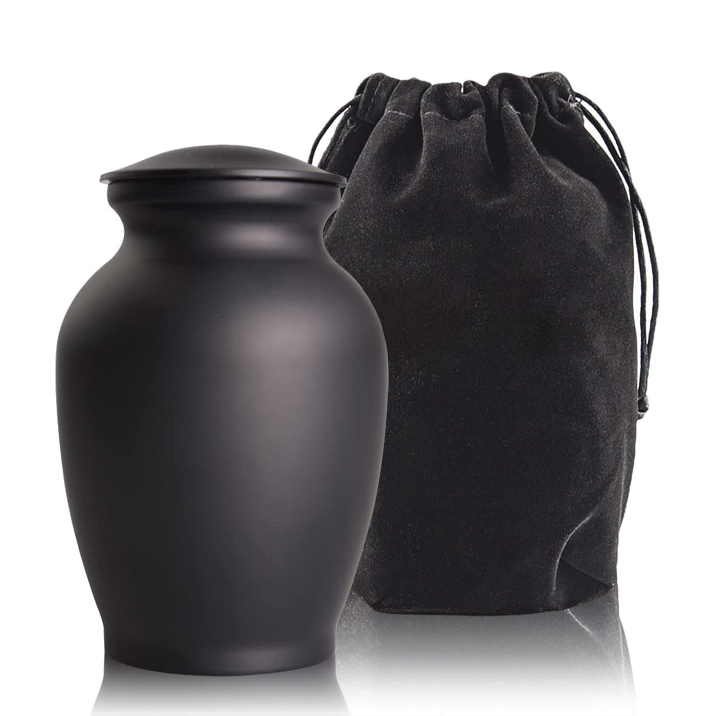PCS Memorial Pet Cremation Urns for Dogs Ashes Dog Keepsake Urns for Ashes Black Pet UrnLarge