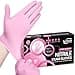 SwiftGrip Nitrile Exam Gloves 4 Mil Large Cherry Blossom Food Safe Gloves Disposable Latex Free Powder Free for Cleaning Supplies Esthetician Hair Dye Tattoo Supplies Box of 100