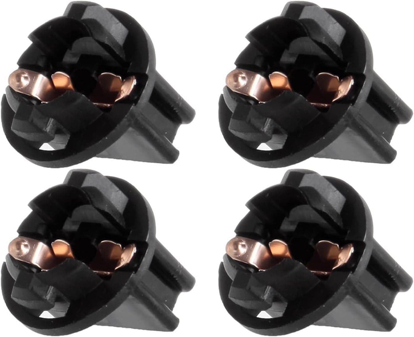 cciyu 4 Pack T10 Twist Lock Wedge Bulb Base Socket Replacement for 194/168 Miniature Wedge Base Bulbs