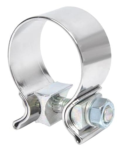 bylikeho Exhaust Clamp25 Stainless Steel Exhaust ClampCar Accessories Narrow Band Muffler ClampExhaust Pipe Clamp Butt Joint Narrow Band Exhaust Seal ClamUse for Exhaust System25 Inch