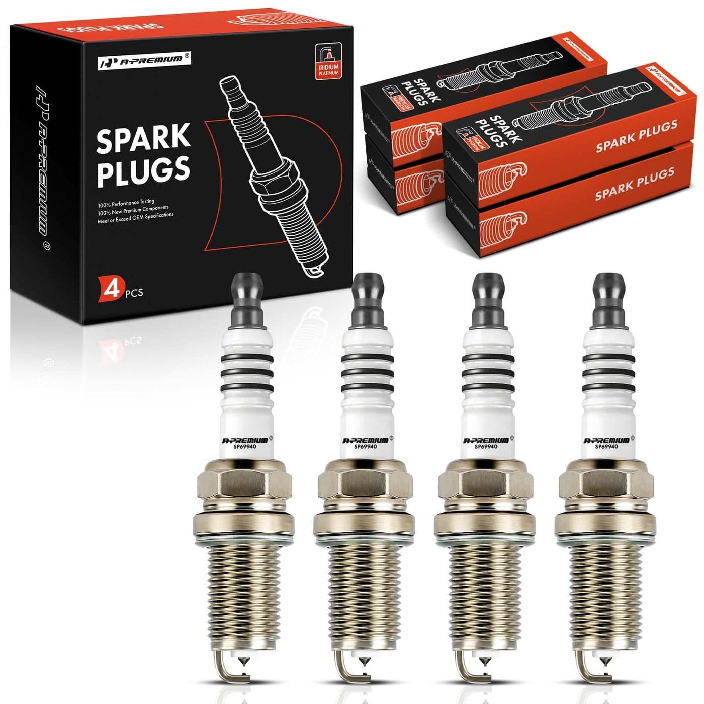 APremium Iridium Platinum Spark Plugs Compatible with Honda CRV CRV 20022009 Civic 20022005 Accord 20032007 Element 20032011 Acura TSX 20042008 CSX 20062011 20L 24L Pack of 4