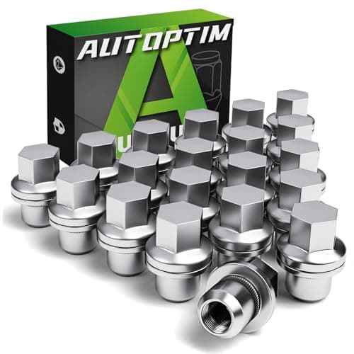 AUTOPTIM M14x1.5 Wheel Lug Nuts - Replacement for Land Rover LR3 LR4 Range Rover Sport Discovery - Closed End OEM Factory 13/16" Hex 1.81" Length 20PCS Chrome Lug Nut