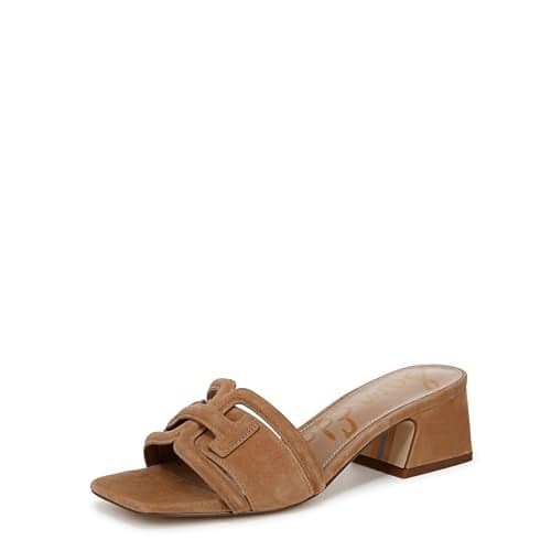 Sam Edelman Women's Waylon Slide Sandal Cyprus Tan Suede 6.5 M