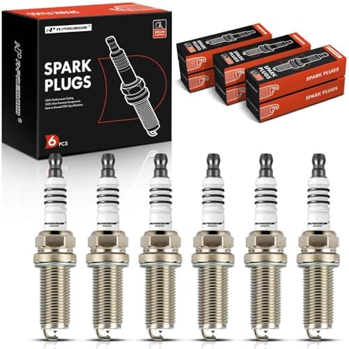 A-Premium 6619 Iridium Platinum Spark Plugs (Pack of 6) Compatible with Toyota, Subaru, BMW Cars - Camry, RAV4, Tacoma, Highlander, Outback, Tundra, Sienna, 4Runner, X5, Legacy, 2.5L-4.0L, 2001-2019