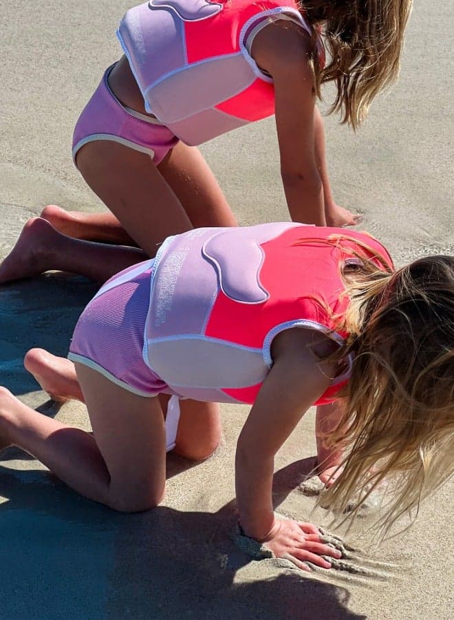 Salty the Shark Kids Swim Vest – Pink Floatation Jacket for Toddlers (Ages 2–3) | Buoyancy Swim Trainer | Learn-to-Swim Safety Vest for Pool & Beach | Outdoor Water Play Essential