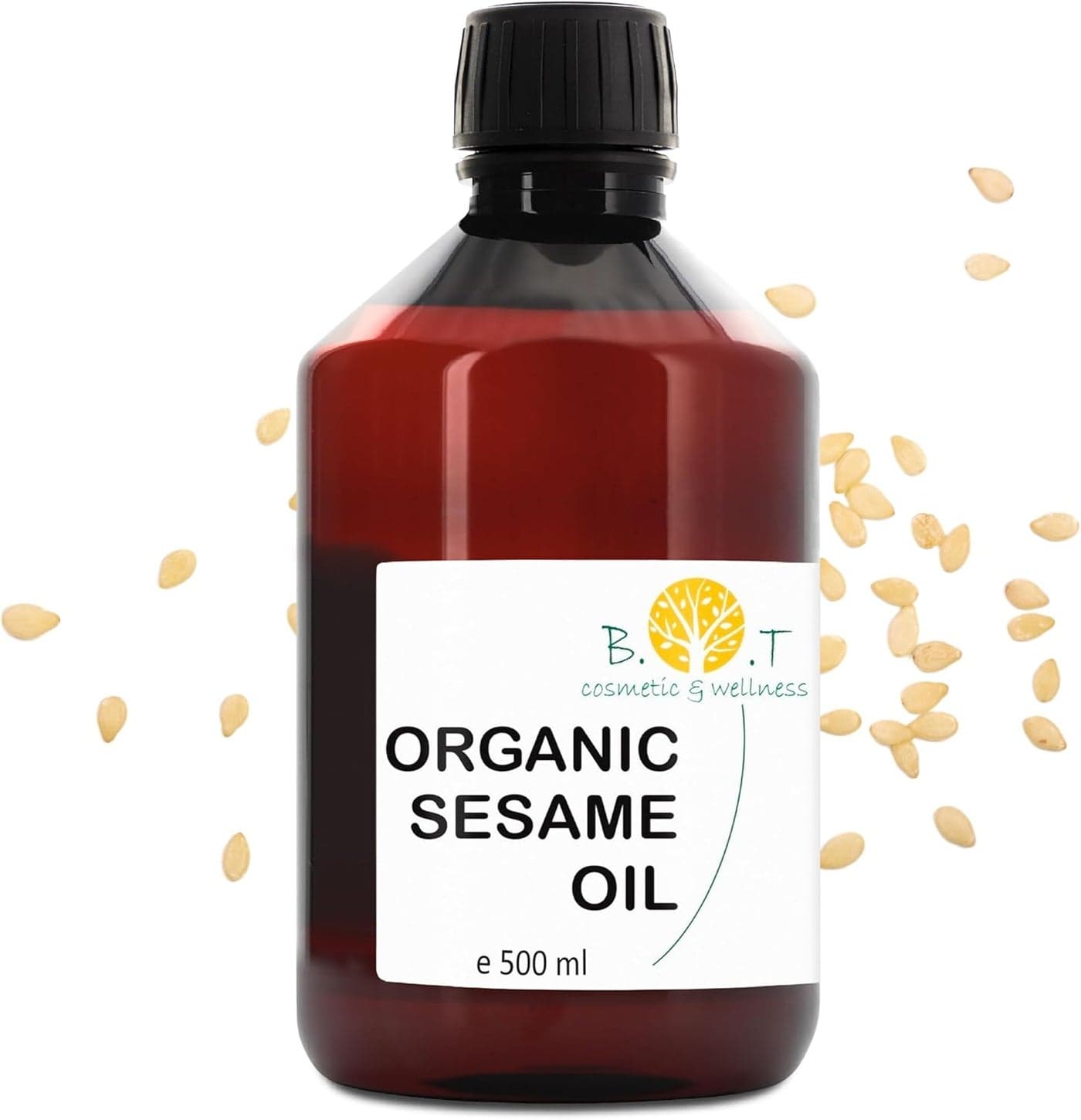 Sesame Oil Organic Pure 100 Natural Cold Pressed Sesame Oil Skin Care Hair Care Massage Oil Ayurveda Massage Oil DEODORISED 500 ml 176fl oz