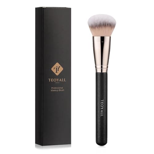 TEOYALL Domed Cheek Brush Medium Precision Brush Head with Dense Synthetic Bristles for Contour Bronzer Blush with Loose Powder Cream