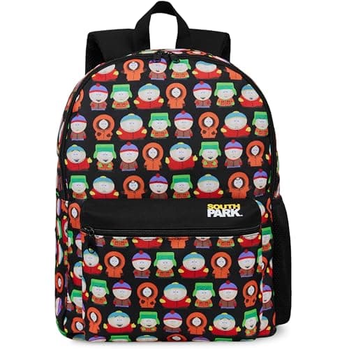 South Park Backpack Men Teens Work Gym Bag Stan Kenny Eric Rucksack Bookbag (AOP
