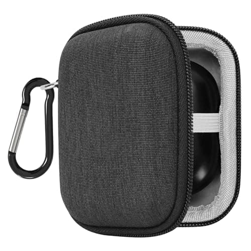 Geekria Shield Earbuds Case Compatible with JBL Tour Pro 3, Tune 120TWS, Wave Buds True Wireless Earbuds, Replacement Hard Shell Travel Carrying Bag with Carabiner Clip (Dark Grey)