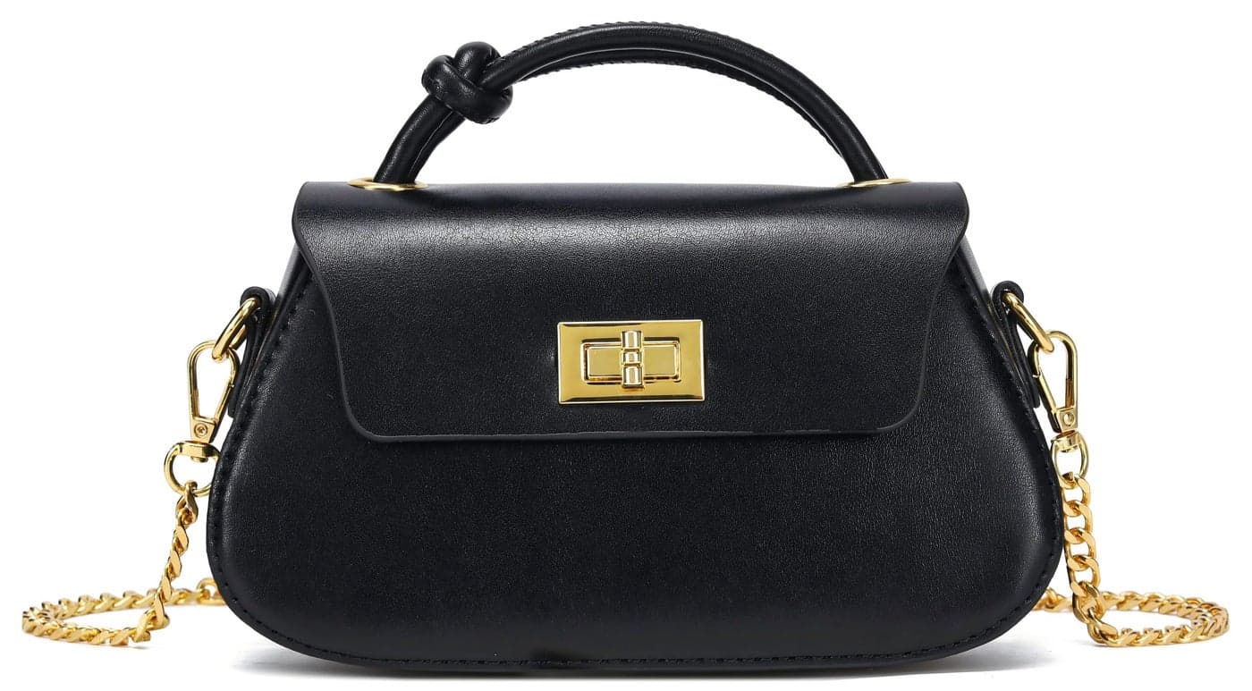 JHVYF mini womens purses and handbags Stylish and Simple Crossbody Bag Black