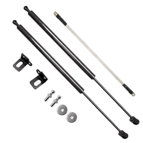 KUNSYOUKIM Lift Supports for Honda Accord 10th 2018-2023 Front Bonnet Hood Modify Gas Struts Shock Dampers Spring Rod 2PCS (Black Carbon Fiber)