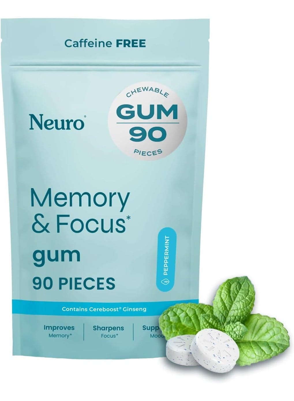 Neuro Memory & Focus Gum - Nootropic Gum