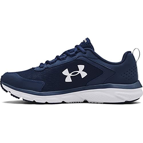 Under Armour Mens Charged Assert 9 Running Shoe, Academy Blue (400 White, 8 X-Wide US