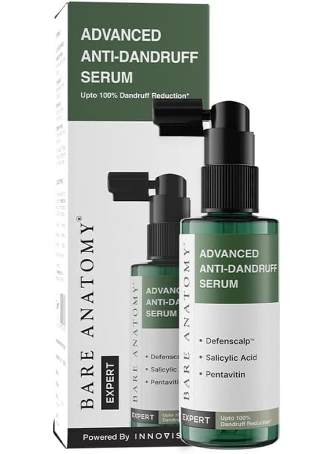 Bare Anatomy Advanced Anti-Dandruff Serum | Helps Reduce Dandruff | Defenscalp™ + Salicylic Acid + Pentavitin | Lightweight, Non-Sticky Scalp Serum | For Men & Women | 50 ml
