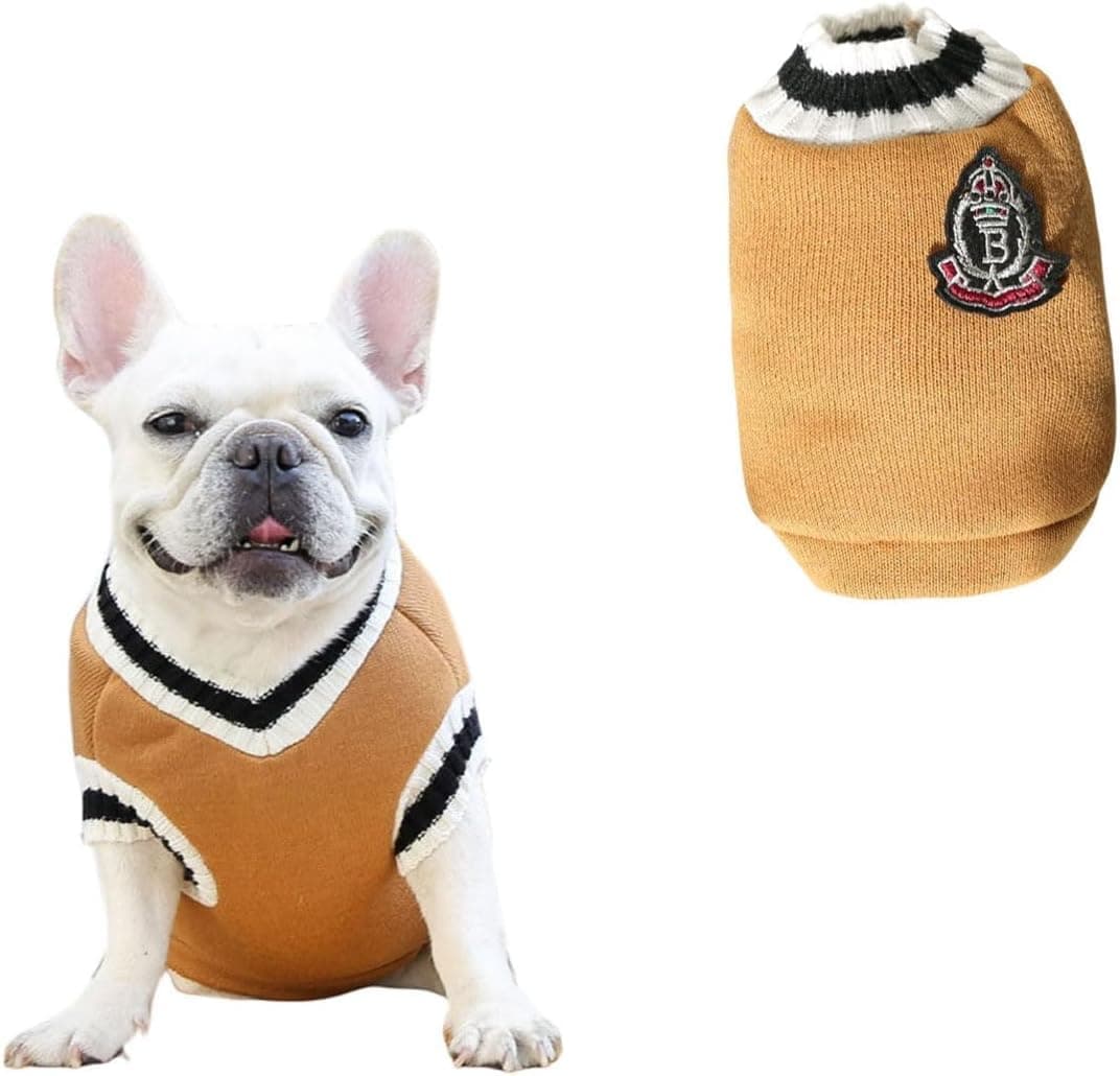 Lulala Pet Dog Sweater for Winter – Soft, Thick Knitwear Shirt Vest for Small Dogs, Classic Warm Puppy Sweater, Perfect for Cold Weather & Puppies, Comfortable & Cozy Dog Clothes