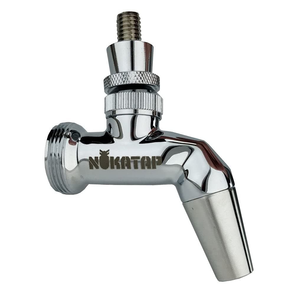 Nukatap SS Forward Sealing Beer Faucet Chrome Plated Stainless Steel
