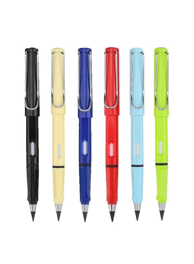 6-Piece Black Technology Roll-Free HB Pencil