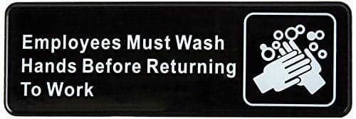 Winco Sign, Medium, Black/White